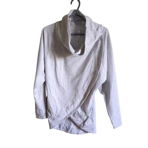 Lululemon That's A Wrap‎ Heathered Snow Slub Light Grey Size 2 Oversized